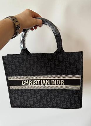 Жіноча сумка cristian dior large book black1 фото