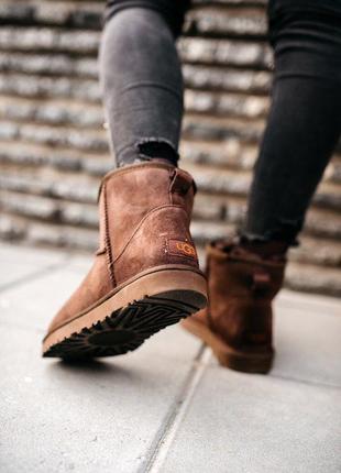 ❄️😍ugg chocolate classic mini😍❄️женские зимние угги с мехом, уги зима7 фото