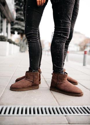 ❄️😍ugg chocolate classic mini😍❄️женские зимние угги с мехом, уги зима9 фото