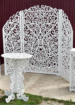 Ширма на весілля, стіл для розпису, колона на весілля