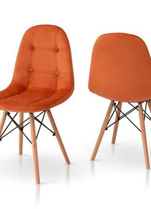 Стілець джастін, велюр гірчичний