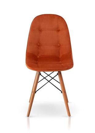 Стілець джастін, велюр гірчичний