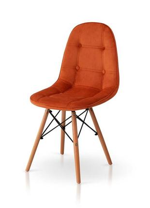 Стілець джастін, велюр гірчичний