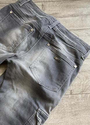 Сірі завужені джинси з карманами kocca made in italy 28 розмір3 фото