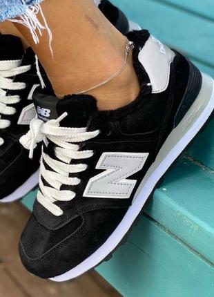 Nb 574  black кроссовки женские нью беленс