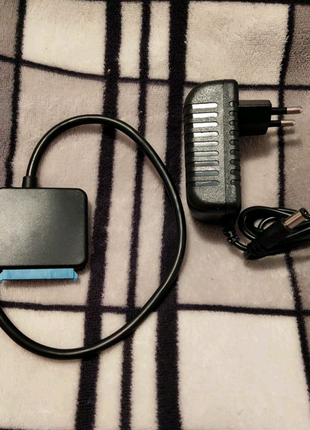 Перехідник sata на usb для hdd ssd. кабель для підключення вінчестера2 фото