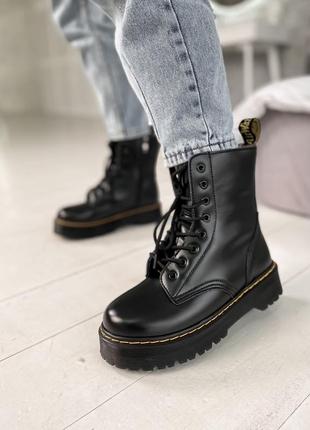 Ботинки dr. martens jadon black черевики зима