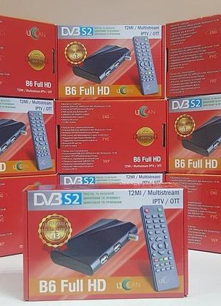 Нові супутниковий ресивер uclan b6 full hd mpeg4 гарантія dvb-...