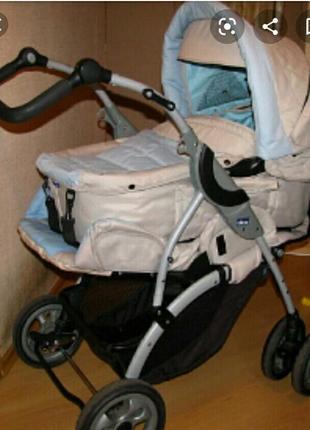 Коляска chicco tech 6wd (2 в 1)