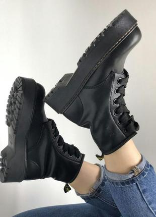 Мартинсы ботинки dr. martens molly black черевики1 фото