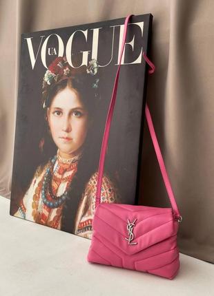 Жіноча сумка yves saint laurent pretty bag pink6 фото
