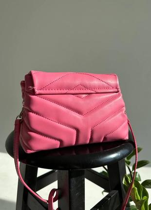 Жіноча сумка yves saint laurent pretty bag pink9 фото
