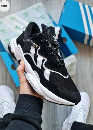 Мужские кроссовки adidas ozweego cordura black/white