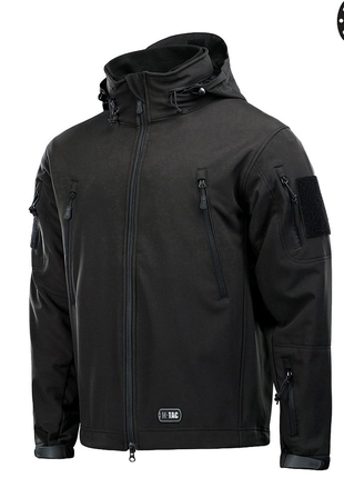 M-tac куртка soft shell з підстібкою black