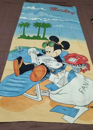 Пляжное махровое полотенце хлопок