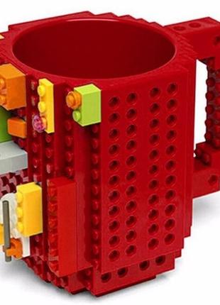Кружка лего 350 мл червоний1 фото