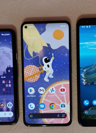 Лот 3 телефони google pixel 3a xl 64gb/4a 4g 128gb/5a 5g 128gb