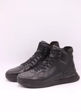 Ботинки balmain 'b-ball' high-top sneakers in black