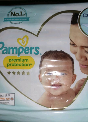 Памперсы номер 2 premium protection pampers 4-8 кг 30 шт mini1 фото