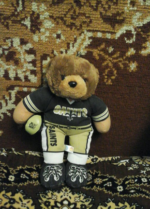 М'яка іграшка ведмедик американський футбол з м'ячиком з європи1 фото