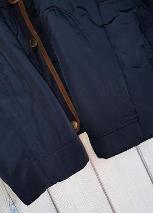 💥1+1=3 фирменная синяя куртка под пояс papaya, размер 48 - 507 фото