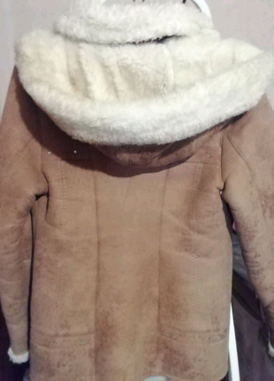 Дублянка курточка жіноча тепла з капюшоном3 фото