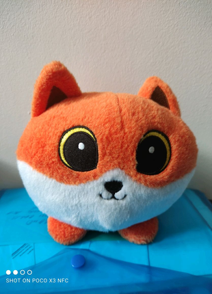 Лис головастик м'яка іграшка з європи лисица мягкая игрушка с европы