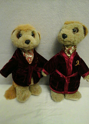 М'яка іграшка сурикат оригінал в халаті сурикат в халате мягкая игрушка