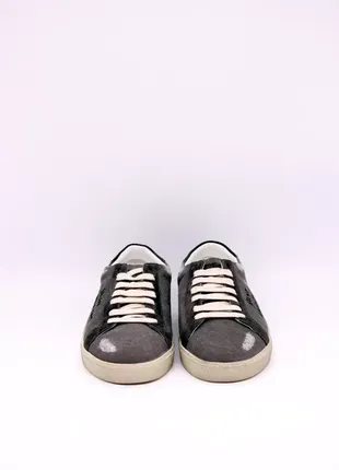 Кеди saint laurent sneakers sl/06 embroidered in age grey2 фото