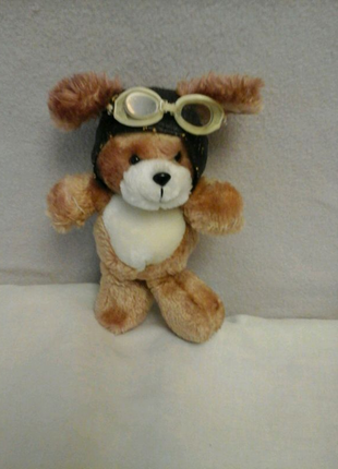 Мягкая игрушка собачка летчик с европы1 фото