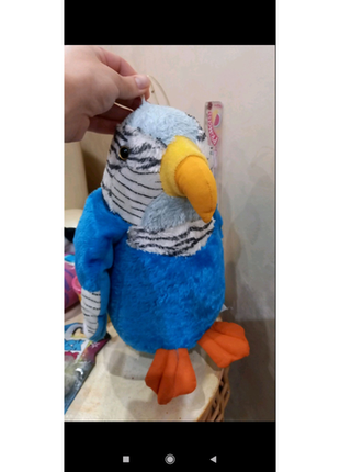 Мягкая игрушка большой попугай с европы