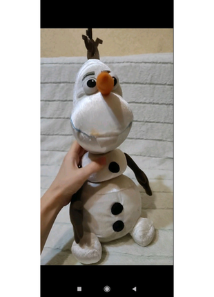 Озвучений олаф подарунок м'яка іграшка з європи озвученный олаф холодное сердце мягкая игрушка