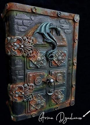 Старовинна скринька книга,оригинальна шкатулка ручної роботи2 фото