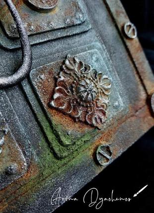 Старовинна скринька книга,оригинальна шкатулка ручної роботи3 фото