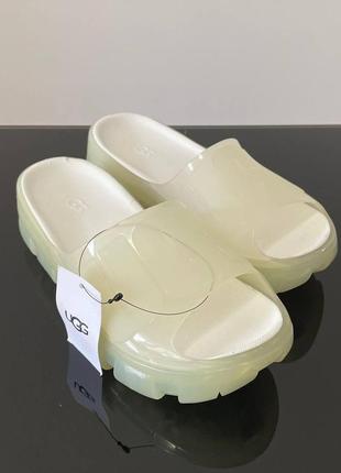 Шльопанці ugg jella clear slide, тапочки гумові ugg, літні жіночі шльопанці