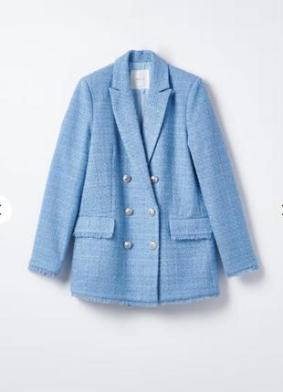 Пиджак твидовый, размер 32 (ххс)