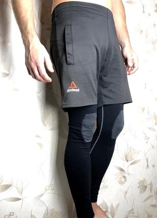 Чоловічі штани для спорту, рашгард лосини компресійні колготки1 фото