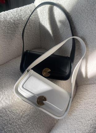 Трендова сумочка багет з широкими ручками2 фото