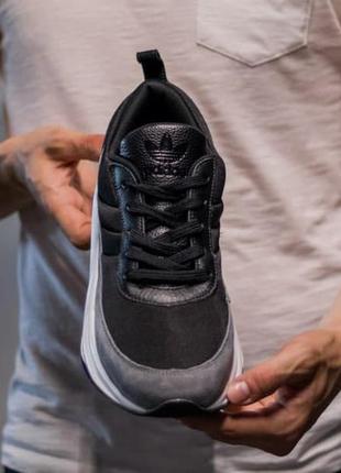 Кросівки чоловічі adidas sharks gray black адідас шарк чорні3 фото