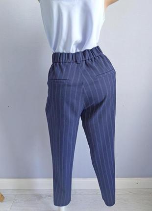Трендові штани у смужку з лампасами5 фото