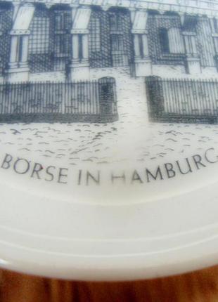 Коллекционная настенная антикварная фарфоровая тарелка. fürstenberg. германия2 фото