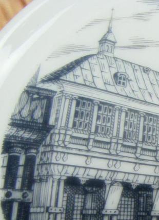 Коллекционная настенная антикварная фарфоровая тарелка. fürstenberg. германия4 фото
