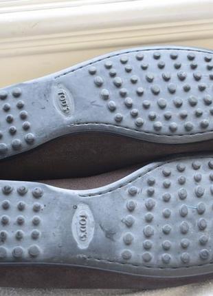 Замшевые туфли мокасины слипоны лоферы tod"s италия р. 9 размер 43 28,2 см5 фото