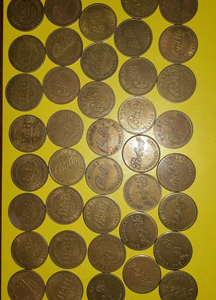 Гральні жетони данія , англія 40 шт.