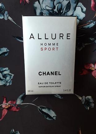 Chanel allure homme sport 100мл шанель алюр чоловіча туалетна вода, парфуми парфуми
