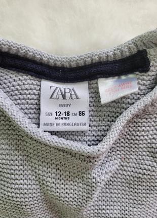 Свитер zara 12-18 месяцев2 фото