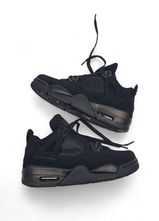 Кросівки nike air jordan 4 black cat7 фото