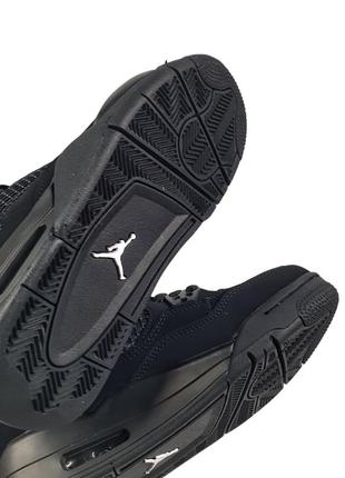 Кросівки nike air jordan 4 black cat8 фото