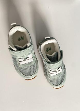 Новые мятные легкие кроссовки h&amp;m 18/19 размер8 фото