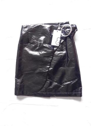 Р. 140-152, эксклюзив! новая юбка лаке миди mint & berry